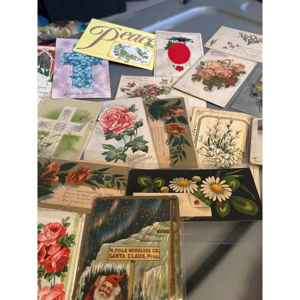 Vintage Postcard Lot of 20+ PostCards, most Written on, early 1900s